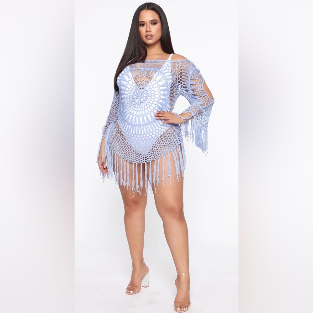 NWT Fashion Nova Vibes Long Sleeve Coverup